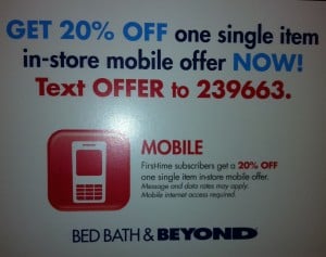 Bed-Bath-and-Beyond-SMS-Keyword-Example