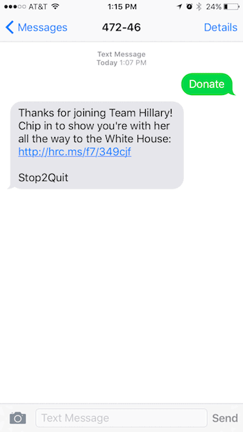 Hillary-Clinton-Text-Message-Donation