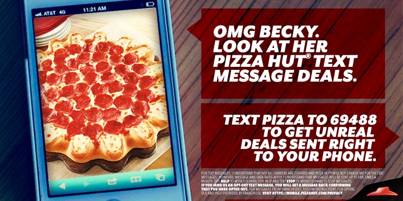 Pizza-Hut-SMS-Keyword-Example